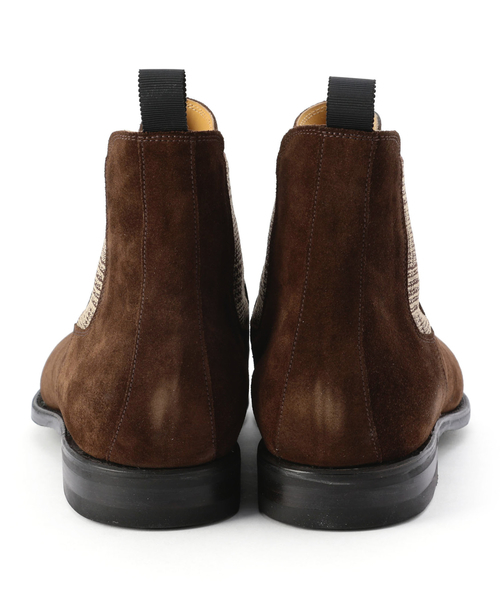 SHIPS（シップス）の「SD: 【ハンドソーンウエルテッド製法】 『CHARLES･F･STEAD社』スエード サイドゴアブーツ（ブーツ・メンズ・ネイビー/キャメル・9/8/7.5/6.5/8.5/7/9.5）」の4枚目の写真