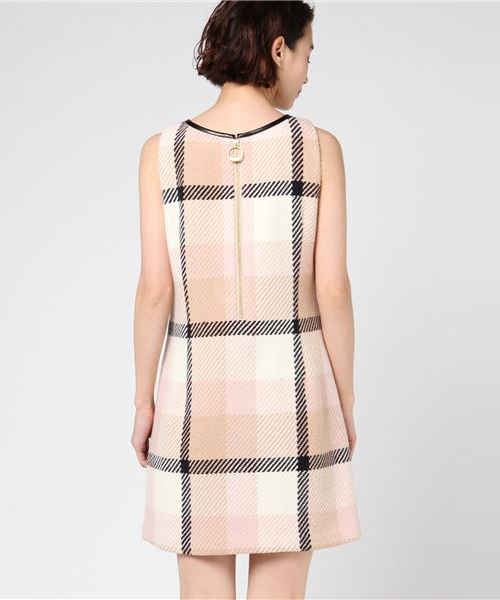 BLUE LABEL CRESTBRIDGE ツイード ワンピース 38 BLUE LABEL CRESTBRIDGE（ブルーレーベルクレストブリッジ