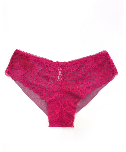 ANNEBRA(アンブラ)の「「ANNEBRA/アンブラ」 Garden2 フロントレースヒップハングショーツ(ショーツ)」|フューシャピンク