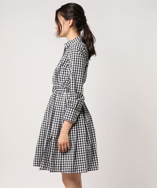 BLUE LABEL CRESTBRIDGE ギンガムチェック ワンピース 36 BLUE BLUE LABEL CRESTBRIDGE ギンガムチェック ワンピース 36 BLUE