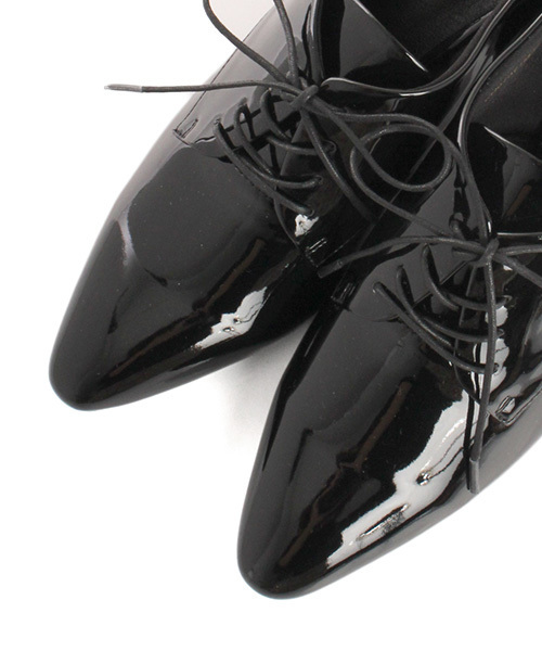 RANDA（ランダ）の「レースアップヒールシューズ（ドレスシューズ・レディース・ブラック/ベージュ/ネイビー・LL/S/M/L）」の6枚目の写真