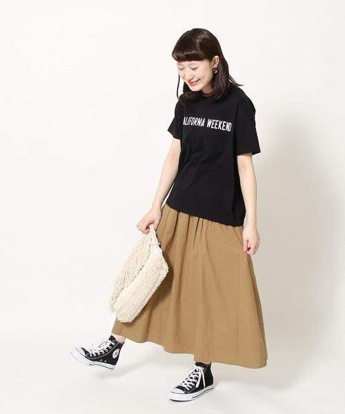 coen（コーエン）の「ボイルロングフレアスカート（スカート・レディース・ベージュ/イエロー/グリーン/ブラック・MEDIUM/LARGE）」の6枚目の写真