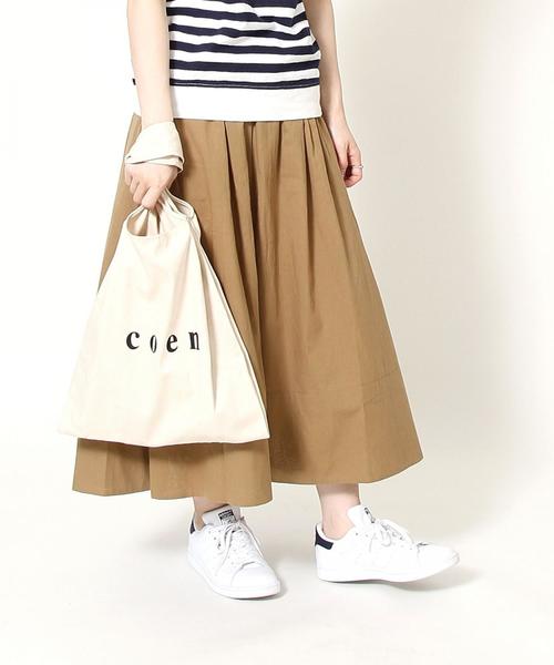 coen（コーエン）の「ボイルロングフレアスカート（スカート・レディース・ベージュ/イエロー/グリーン/ブラック・MEDIUM/LARGE）」の19枚目の写真