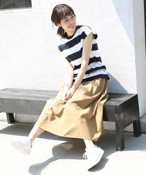 coen（コーエン）の「ボイルロングフレアスカート（スカート・レディース・ベージュ/イエロー/グリーン/ブラック・MEDIUM/LARGE）」の22枚目の写真