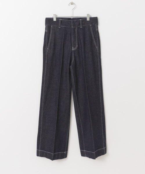 URBAN RESEARCH（アーバンリサーチ）の「WIDE DENIM PANTS（デニムパンツ・メンズ・ネイビー/ブルー・MEDIUM/LARGE）」の11枚目の写真