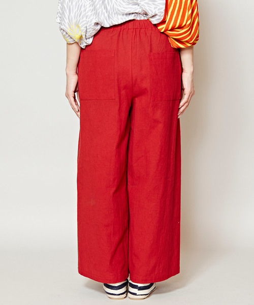 カヤ（カヤ）の「【カヤ】彩りワイドパンツ（その他パンツ・レディース・エンジ/パープル/イエロー/ブルー/グリーン/スミクロ・FREE）」の8枚目の写真