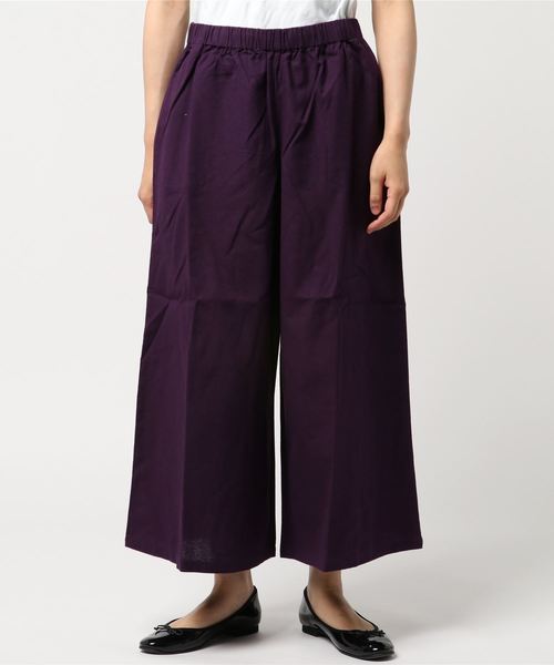 カヤ（カヤ）の「【カヤ】彩りワイドパンツ（その他パンツ・レディース・エンジ/パープル/イエロー/ブルー/グリーン/スミクロ・FREE）」の4枚目の写真