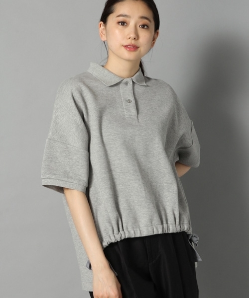 LEPSIM（レプシィム）の「★店舗限定アイテム★デザインポロシャツ　788760（ポロシャツ・レディース・ブラック/グレー/オフホワイト・FREE）」の3枚目の写真