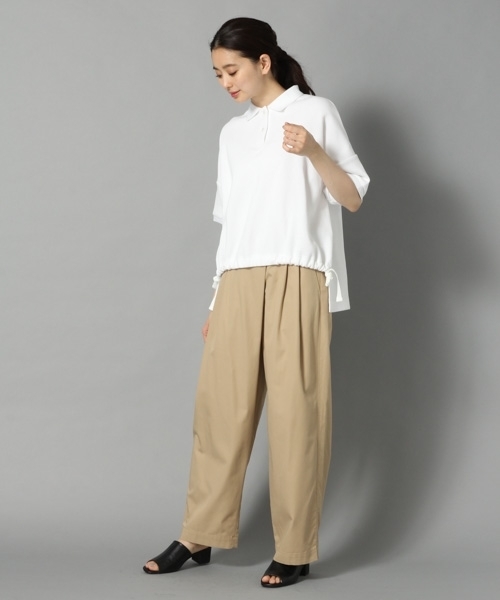 LEPSIM（レプシィム）の「★店舗限定アイテム★デザインポロシャツ　788760（ポロシャツ・レディース・ブラック/グレー/オフホワイト・FREE）」の10枚目の写真