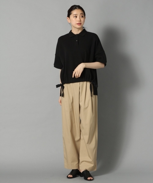 LEPSIM（レプシィム）の「★店舗限定アイテム★デザインポロシャツ　788760（ポロシャツ・レディース・ブラック/グレー/オフホワイト・FREE）」の12枚目の写真