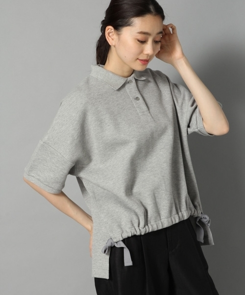 LEPSIM（レプシィム）の「★店舗限定アイテム★デザインポロシャツ　788760（ポロシャツ・レディース・ブラック/グレー/オフホワイト・FREE）」の18枚目の写真