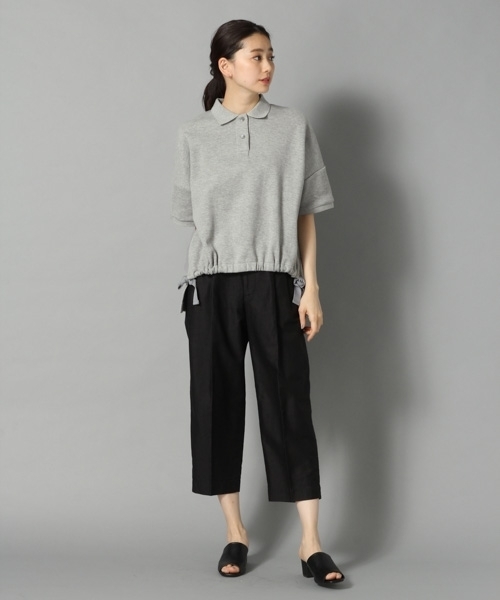 LEPSIM（レプシィム）の「★店舗限定アイテム★デザインポロシャツ　788760（ポロシャツ・レディース・ブラック/グレー/オフホワイト・FREE）」の4枚目の写真