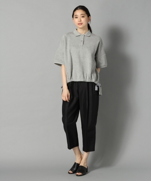 LEPSIM（レプシィム）の「★店舗限定アイテム★デザインポロシャツ　788760（ポロシャツ・レディース・ブラック/グレー/オフホワイト・FREE）」の7枚目の写真