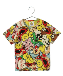 HYSTERIC MINI | BABY babe mini scratch 総柄 BIG-Tシャツ(Tシャツ/カットソー)
