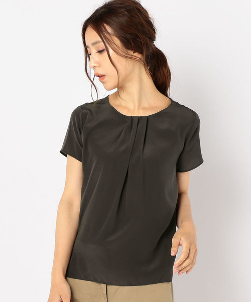 SHIPS（シップス）の「フロントギャザーショートスリーブブラウス（シャツ/ブラウス・レディース・グレー/オフホワイト/ピンク・38/36）」の17枚目の写真