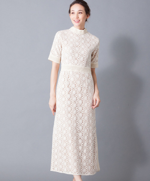 En Recre アンレクレ の Soi Meme ボトルネックロングレースワンピース ワンピース Wear