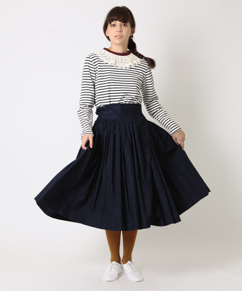 BEAMS BOY（ビームスボーイ）の「△BEAMS BOY / ボーダー後釦 ボートネック②（Tシャツ/カットソー・レディース・ブラック/グリーン/ネイビー・ONE SIZE）」の11枚目の写真