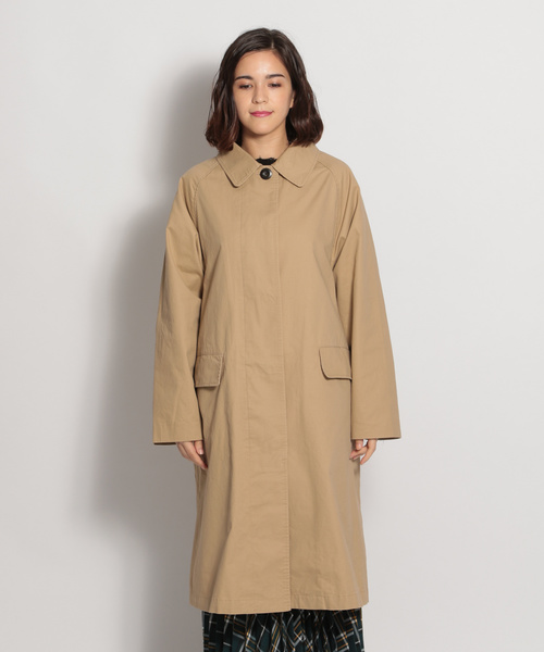 niko and...（ニコアンド）の「コットンツイル起毛ステンカラーコート（ステンカラーコート・レディース・ベージュ・MEDIUM/LARGE）」の5枚目の写真