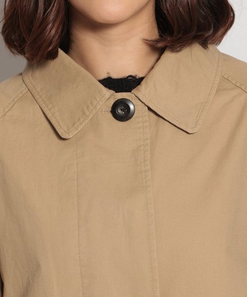 niko and...（ニコアンド）の「コットンツイル起毛ステンカラーコート（ステンカラーコート・レディース・ベージュ・MEDIUM/LARGE）」の3枚目の写真
