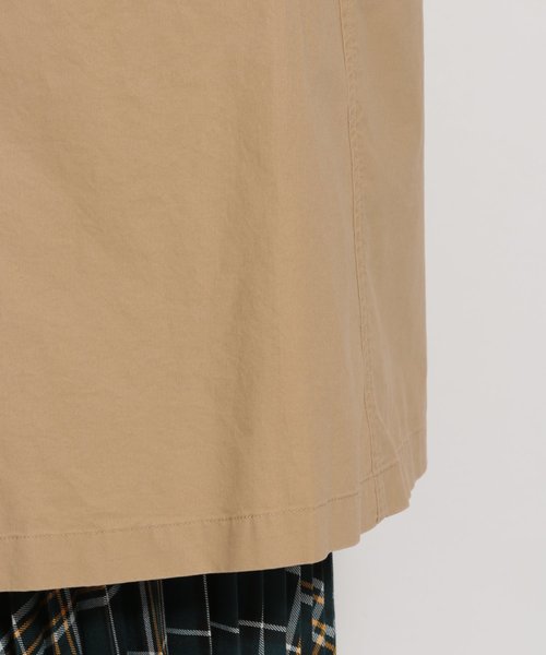 niko and...（ニコアンド）の「コットンツイル起毛ステンカラーコート（ステンカラーコート・レディース・ベージュ・MEDIUM/LARGE）」の8枚目の写真