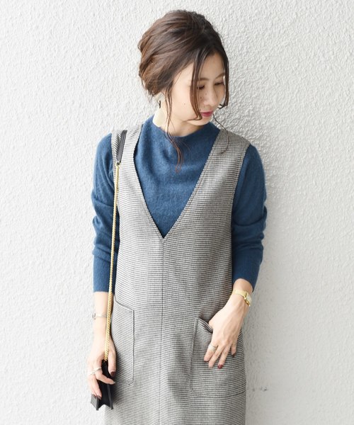 SHIPS(シップス)の「モヘアハイネックプルオーバー(ニット/セーター・レディース・ベージュ/イエロー/ブルー・ONE SIZE)」の2枚目の写真