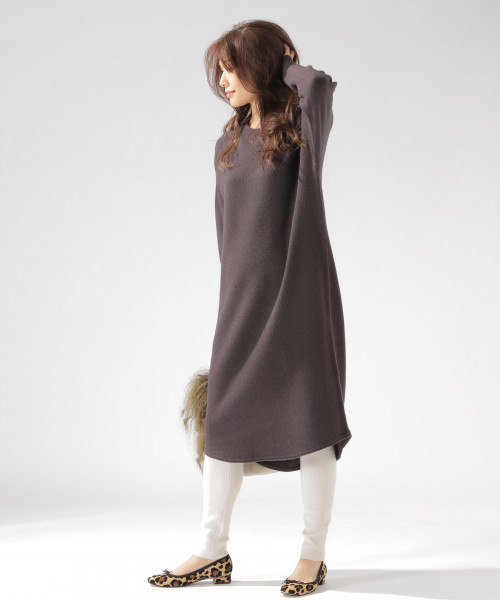 BAYFLOW(ベイフロー)の「ハニカムガラニットレギンス(レギンス/スパッツ・レディース・チャコール/グレー/オフホワイト/パープル・SMALL/MEDIUM)」の11枚目の写真