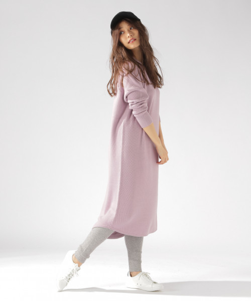 BAYFLOW(ベイフロー)の「ハニカムガラニットレギンス(レギンス/スパッツ・レディース・チャコール/グレー/オフホワイト/パープル・SMALL/MEDIUM)」の15枚目の写真