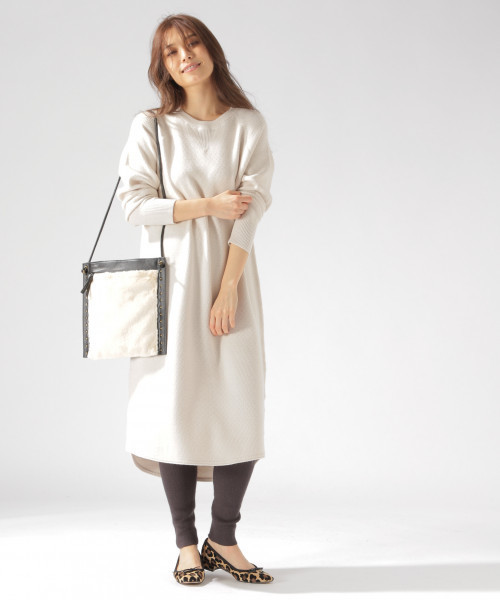 BAYFLOW(ベイフロー)の「ハニカムガラニットレギンス(レギンス/スパッツ・レディース・チャコール/グレー/オフホワイト/パープル・SMALL/MEDIUM)」の7枚目の写真