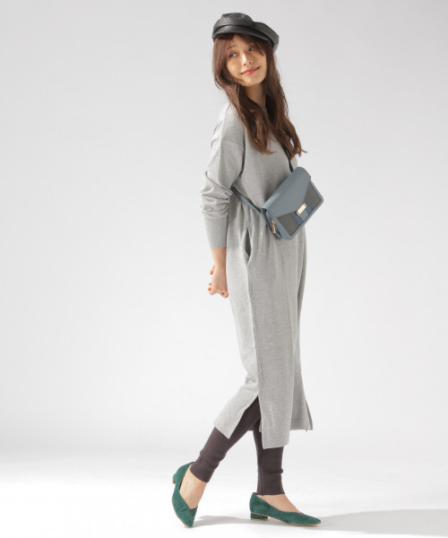 BAYFLOW(ベイフロー)の「ハニカムガラニットレギンス(レギンス/スパッツ・レディース・チャコール/グレー/オフホワイト/パープル・SMALL/MEDIUM)」の5枚目の写真