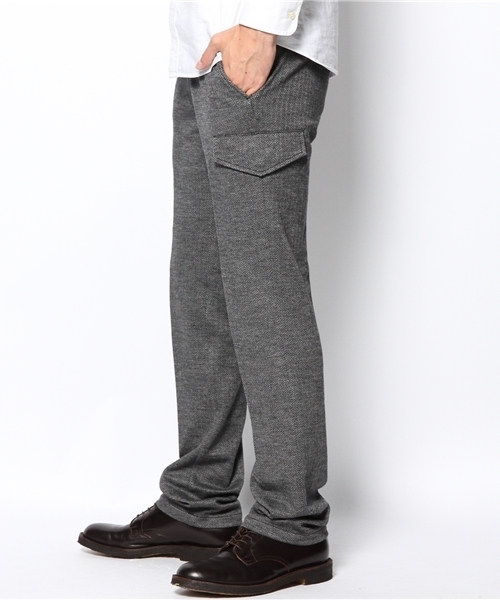 MEN'S BIGI(メンズビギ)の「【ゲイナー2014年1月号掲載商品】カーゴスラックス/ウールジャージー(カーゴパンツ・メンズ・グレー/ダークグレー・SMALL/MEDIUM/LARGE)」の3枚目の写真