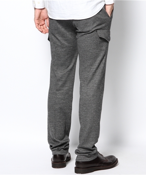 MEN'S BIGI(メンズビギ)の「【ゲイナー2014年1月号掲載商品】カーゴスラックス/ウールジャージー(カーゴパンツ・メンズ・グレー/ダークグレー・SMALL/MEDIUM/LARGE)」の4枚目の写真