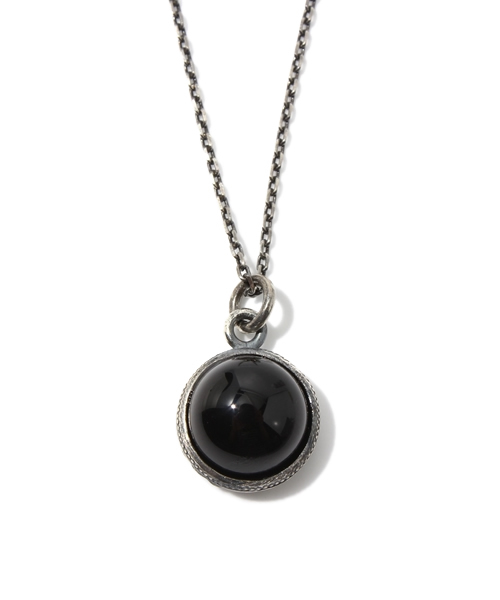 AMERICAN RAG CIE(アメリカンラグシー)の「THEFT セフト 天然石ネックレス 101-TFT-ATI-40(ネックレス・メンズ・ブラック/ターコイズブルー・ONE SIZE)」の1枚目の写真