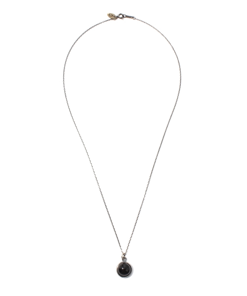 AMERICAN RAG CIE(アメリカンラグシー)の「THEFT セフト 天然石ネックレス 101-TFT-ATI-40(ネックレス・メンズ・ブラック/ターコイズブルー・ONE SIZE)」の4枚目の写真