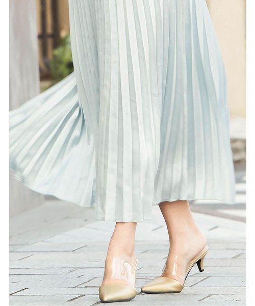 Re:EDIT(リエディ)の「クリアベルトポインテッドトゥミュール(サンダル・レディース・ホワイト/ブラック/ゴールド・SMALL/MEDIUM/LARGE/X-LARGE)」の14枚目の写真