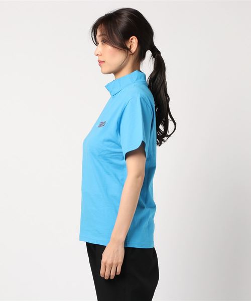 PUNYUS(プニュズ)の「カラーロゴハイネックTシャツ(Tシャツ/カットソー・レディース・ブラウン/ピンク/オレンジ/ブルー/グリーン・1/2/4/3)」の6枚目の写真