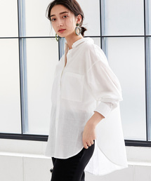 KHADIコットンチュニックシャツ