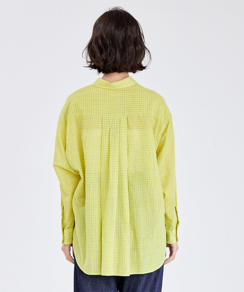 ADAM ET ROPE'(アダムエロペ)の「KHADIコットンチュニックシャツ(シャツ/ブラウス・レディース・ホワイト/ベージュ/イエロー・FREE)」の8枚目の写真