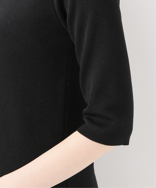 La TOTALITE(ラトータリテ)の「ハイネック5分袖プルオーバー【手洗い可能】◆(ニット/セーター・レディース・ブラック/オリーブ・FREE)」の17枚目の写真