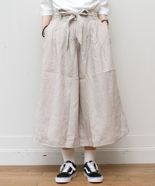 Brocante（ブロカント）の「BROCANTE/ブロカント　リュバンパンツ　33-183（その他パンツ・レディース・オリーブ/ブルー/アイボリー・2）」の2枚目の写真