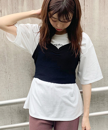 apres jour | バックリボンビスチェTセット【ZOZOTOWN限定アイテム】(Tシャツ/カットソー)