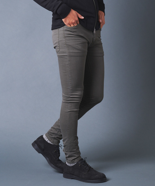 Magine(マージン)の「ULTRA SKINNY STRETCH TWILL PANTS:ウルトラスキニーストレッチツイルパンツ(その他パンツ・メンズ・ブラック/ブラウン/オリーブ・44/46/48)」の3枚目の写真