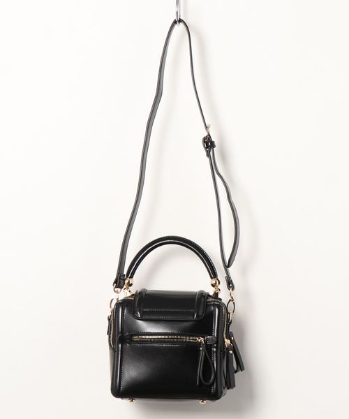 archives（アルシーヴ）の「スクエアZIP Bag（ショルダーバッグ・レディース・ブラック/ブラウン/レンガ・MEDIUM）」の5枚目の写真