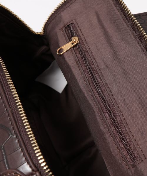 archives（アルシーヴ）の「スクエアZIP Bag（ショルダーバッグ・レディース・ブラック/ブラウン/レンガ・MEDIUM）」の7枚目の写真