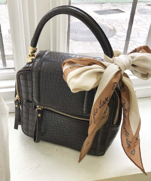 archives（アルシーヴ）の「スクエアZIP Bag（ショルダーバッグ・レディース・ブラック/ブラウン/レンガ・MEDIUM）」の13枚目の写真