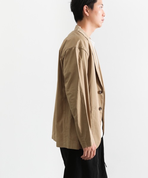 ATTACHMENT（アタッチメント）の「タスランNyストレッチ 2Bジャケット（テーラードジャケット・メンズ・ブラック/ベージュ/ダークグリーン・1/2/3）」の11枚目の写真