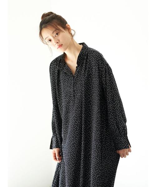 AMERICAN HOLIC（アメリカンホリック）の「ハイネックショルダーギャザーワンピース② ＊（ワンピース・レディース・その他/ドット・FREE）」の16枚目の写真