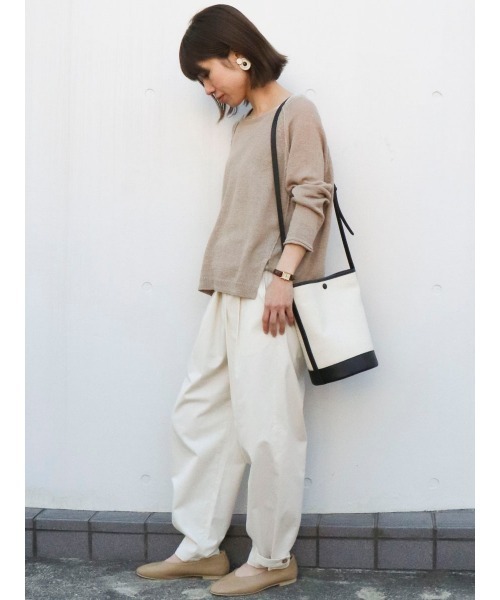 ONIGIRI（オニギリ）の「【セットアイテム】シアーニット プルオーバー ＆ タンクトップ レイヤード（ニット/セーター・レディース・ホワイト/ブラウン/ミント・FREE）」の5枚目の写真