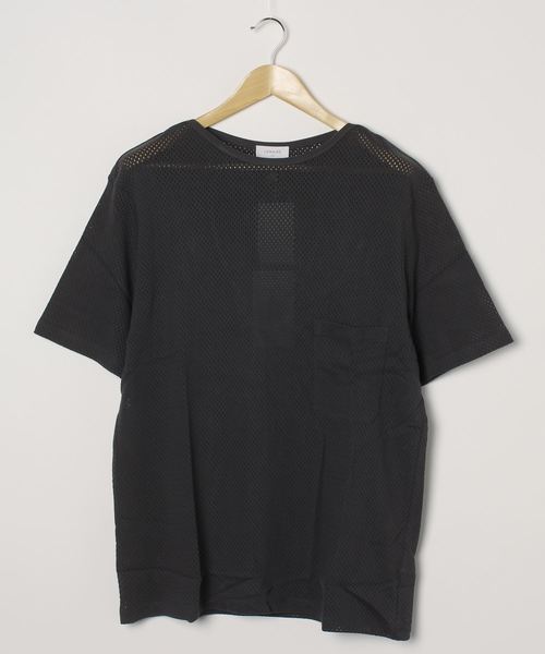 LEMAIRE AND SUNSPELL ネイビー Tシャツ M ルメール 新品 LEMAIRE（ルメール）の「【LEMAIRE×SUNSPEL】 メッシュ半袖Tシャツ（T