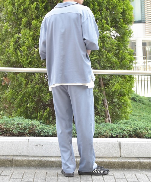 PairPair（ペアペア）の「リネンオープンカラーシャツ(セットアップ)（シャツ/ブラウス・メンズ・アイボリー/ブルーグレー/グレイッシュベージュ・FREE）」の14枚目の写真