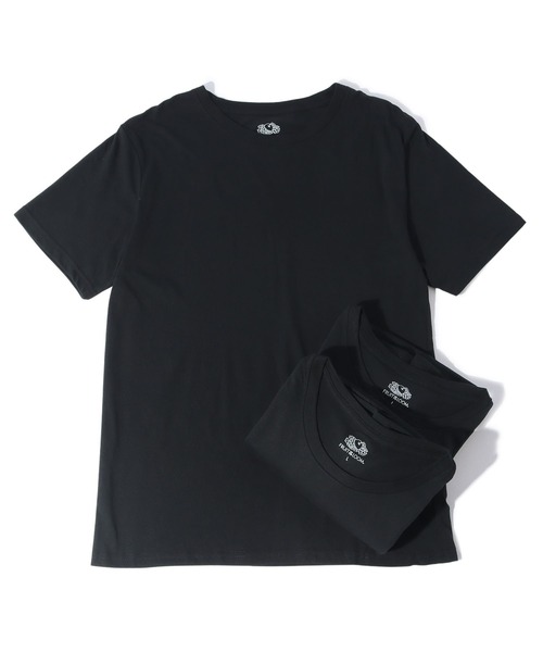 FRUIT OF THE LOOM(フルーツオブザルーム)の「天竺 TC Tシャツ(3枚セット) / 半袖 / パック / シンプル / カジュアル / 無地 / インナー / ユニセックス(Tシャツ/カットソー・メンズ・ブラック/ホワイト・XL/L/M)」の2枚目の写真